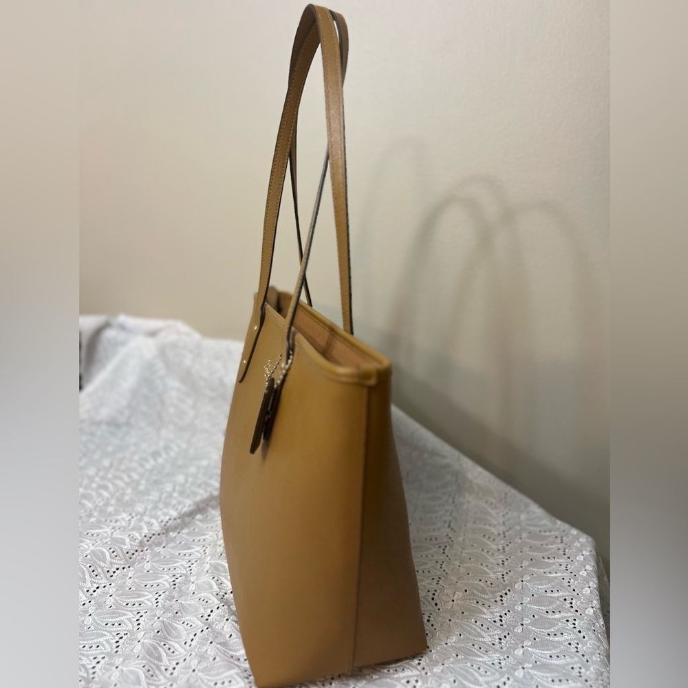 Coach Brown Leather Tote Bag - Picture 6 of 9